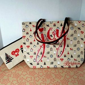 Brighton Joy Holiday Tote and cosmetic bag